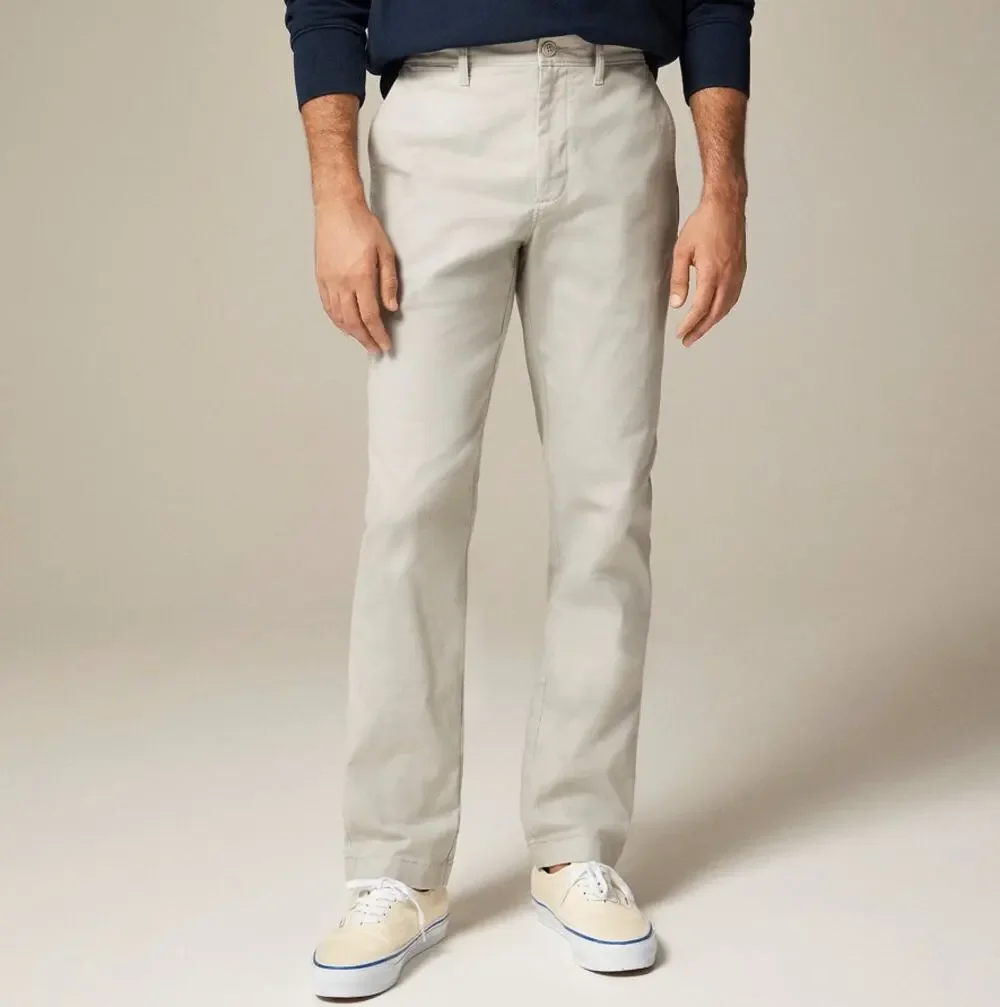 J.Crew 770 Straight-fit Stretch Chino Pants Mens 33x30 Jet Gray Flat Front Twill